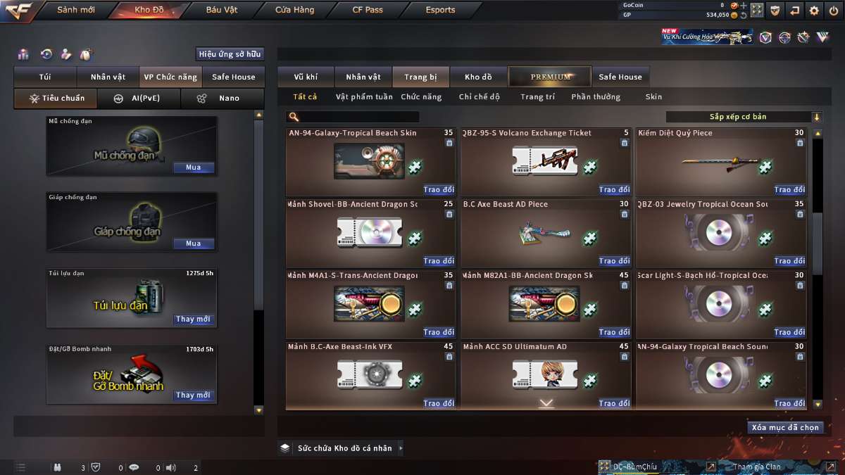 shop acc cf uy tin gia re